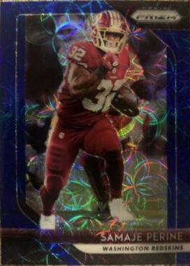 Samaje Perine [Blue Scope Prizm] #5