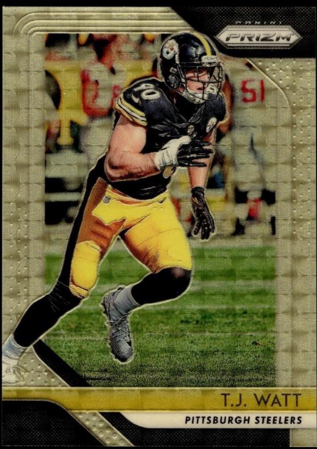 T.J. Watt [Gold Prizm Vinyl] #34