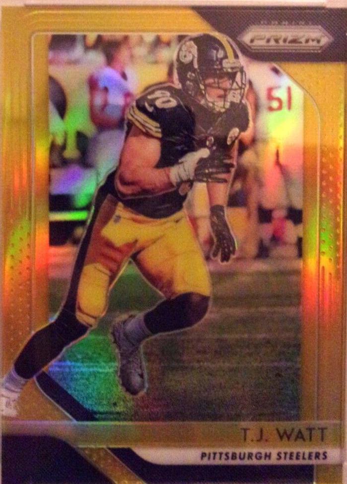 T.J. Watt [Gold Prizm] #34