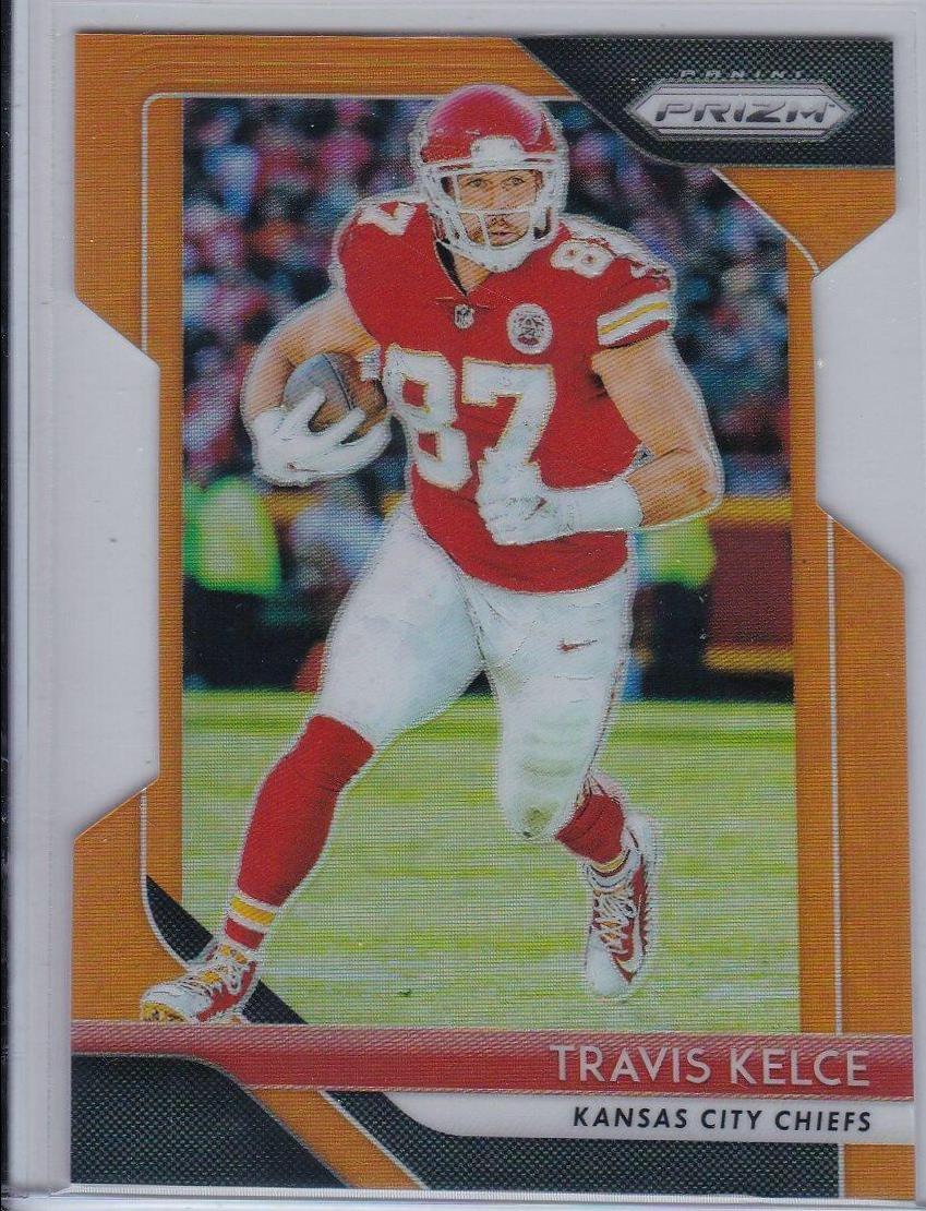 Travis Kelce [Orange Prizm] #105
