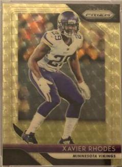Xavier Rhodes [Gold Prizm Vinyl] #77