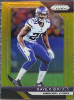 Xavier Rhodes [Gold Prizm] #77