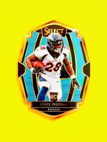 Royce Freeman [Light Blue Prizm Die-Cut] #144