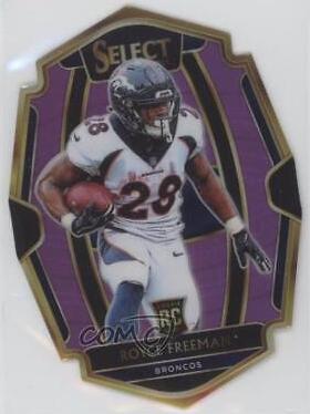 Royce Freeman [Purple Prizm Die-Cut] #144