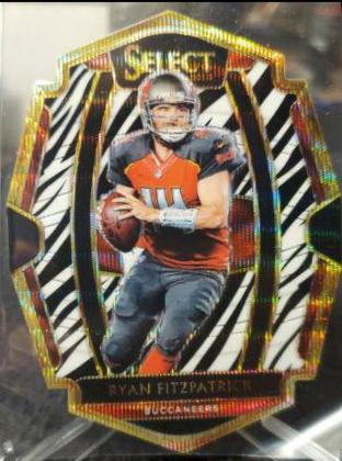Ryan Fitzpatrick [Zebra Prizm Die-Cut] #131