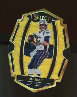 Tom Brady [Gold Prizm Die-Cut] #166