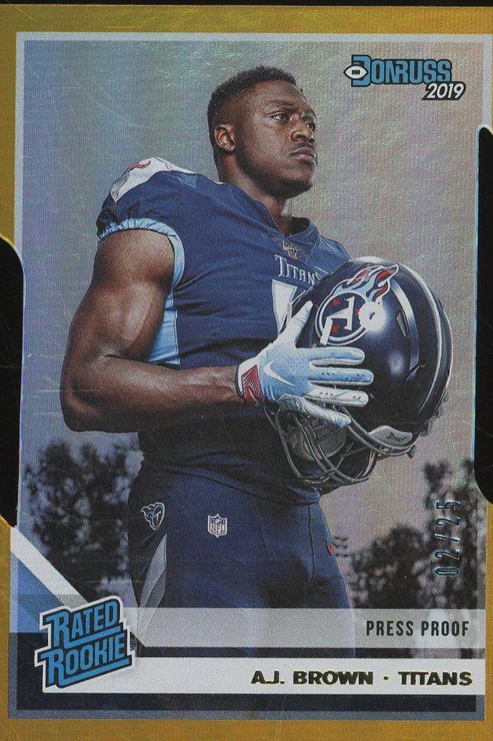 A.J. Brown [Gold Die Cut Press Proof] #314