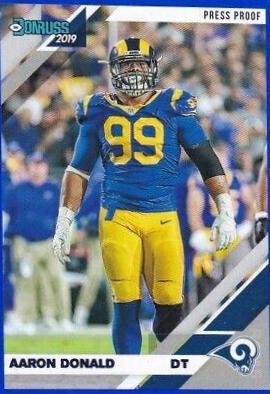 Aaron Donald [Blue Press Proof] #140