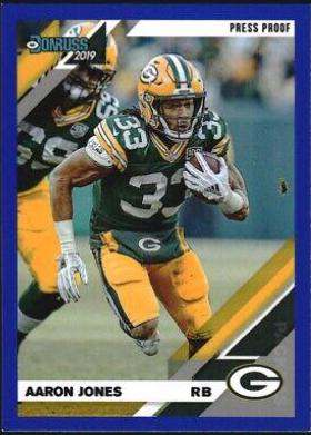 Aaron Jones [Blue Press Proof] #100
