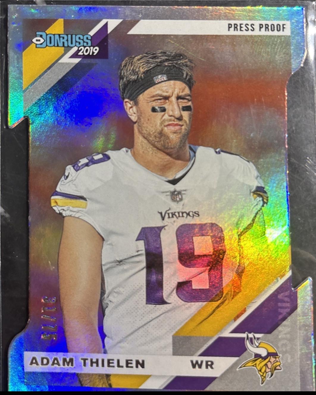 Adam Thielen [Silver Die Cut Press Proof] #156
