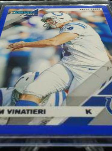 Adam Vinatieri [Blue Press Proof] #117