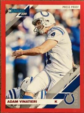 Adam Vinatieri [Red Press Proof] #117