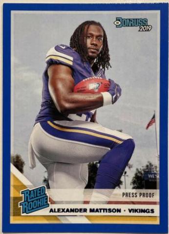 Alexander Mattison [Blue Press Proof] #331