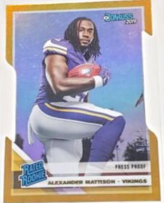 Alexander Mattison [Gold Die Cut Press Proof] #331