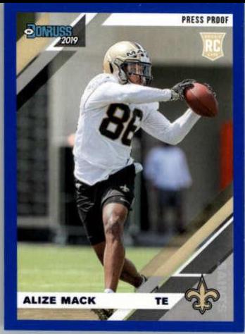 Alize Mack [Blue Press Proof] #289