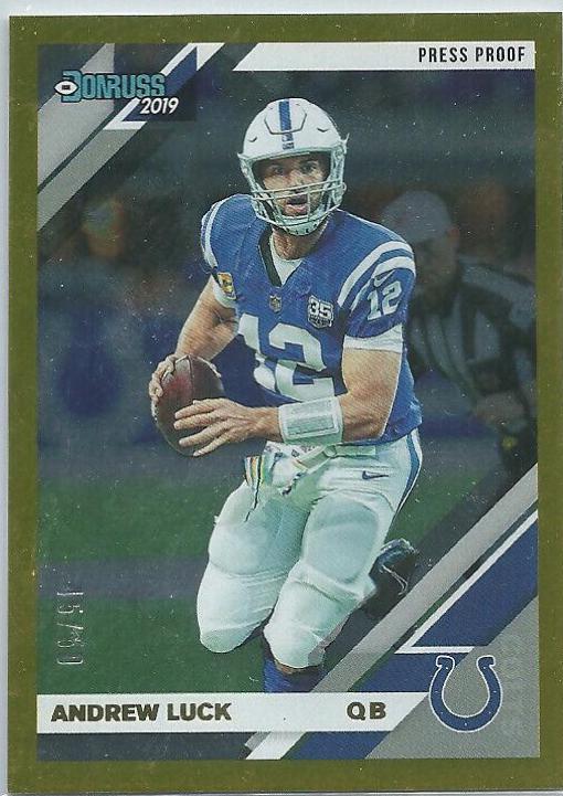 Andrew Luck [Gold Press Proof] #114