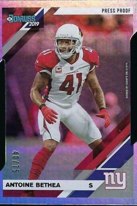 Antoine Bethea [Silver Die Cut Press Proof] #13