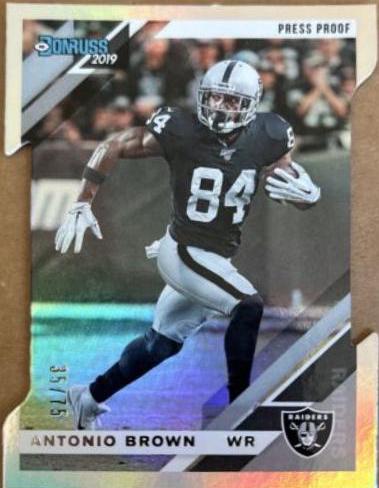 Antonio Brown [Silver Die Cut Press Proof] #212