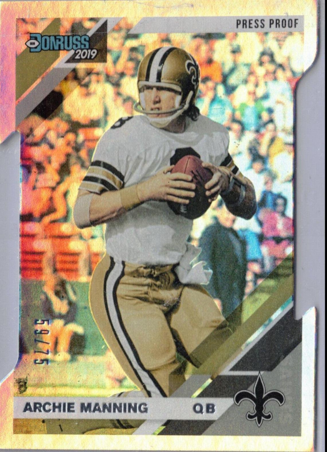 Archie Manning [Silver Die Cut Press Proof] #177