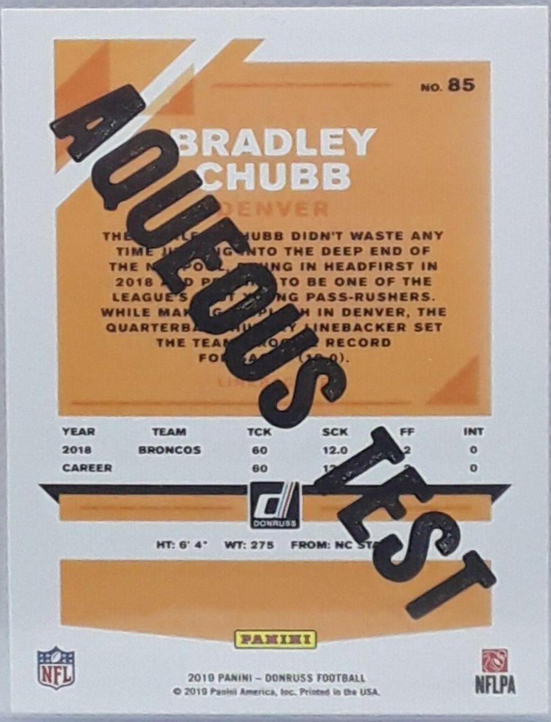 Bradley Chubb [Aqueous Test] #85