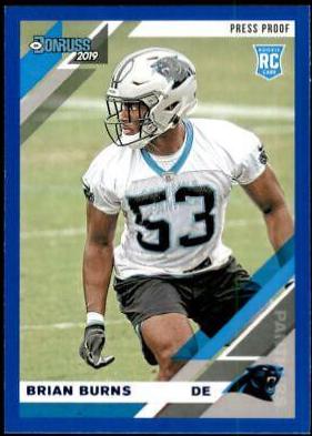 Brian Burns [Blue Press Proof] #256