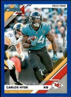 Carlos Hyde [Blue Press Proof] #3
