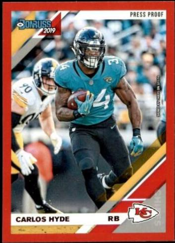 Carlos Hyde [Red Press Proof] #3