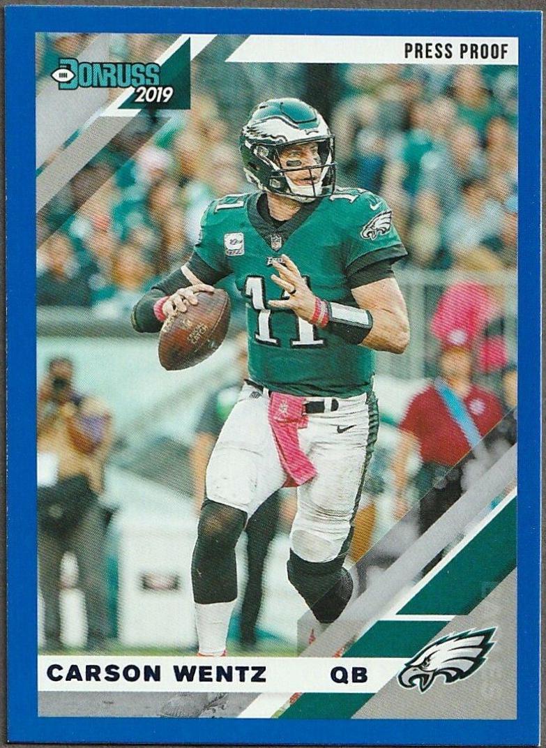 Carson Wentz [Blue Press Proof] #202