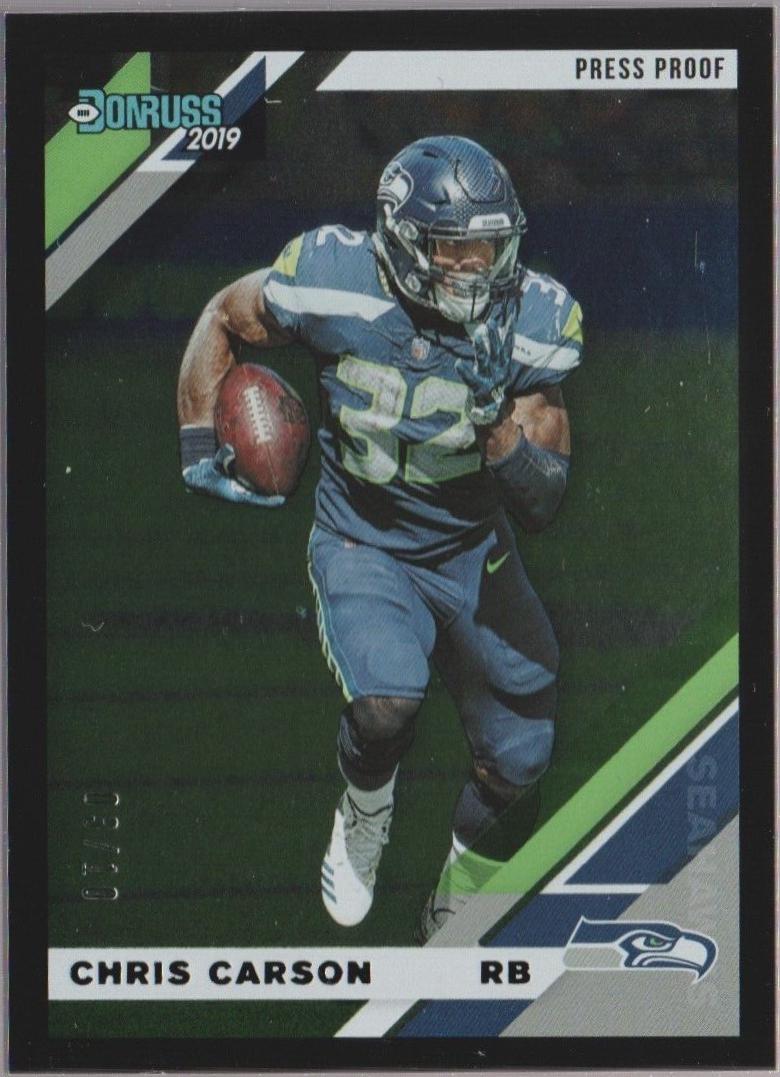 Chris Carson [Black Press Proof] #228