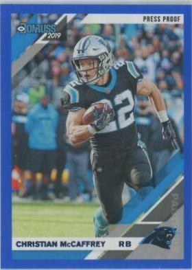 Christian McCaffrey [Blue Press Proof] #42