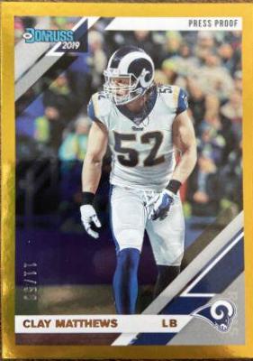 Clay Matthews [Gold Press Proof] #99