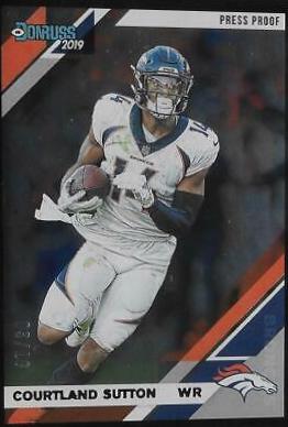 Courtland Sutton [Black Press Proof] #86