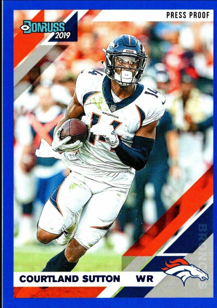 Courtland Sutton [Blue Press Proof] #86