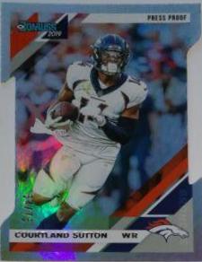 Courtland Sutton [Silver Die Cut Press Proof] #86