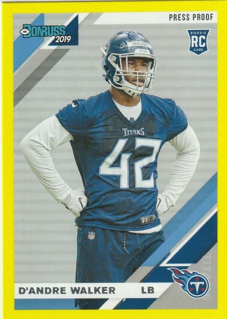 D'Andre Walker [Yellow Press Proof] #291