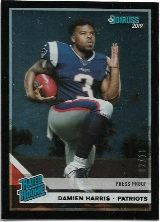 Damien Harris [Black Press Proof] #309