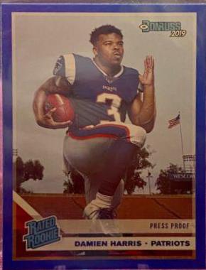 Damien Harris [Blue Press Proof] #309