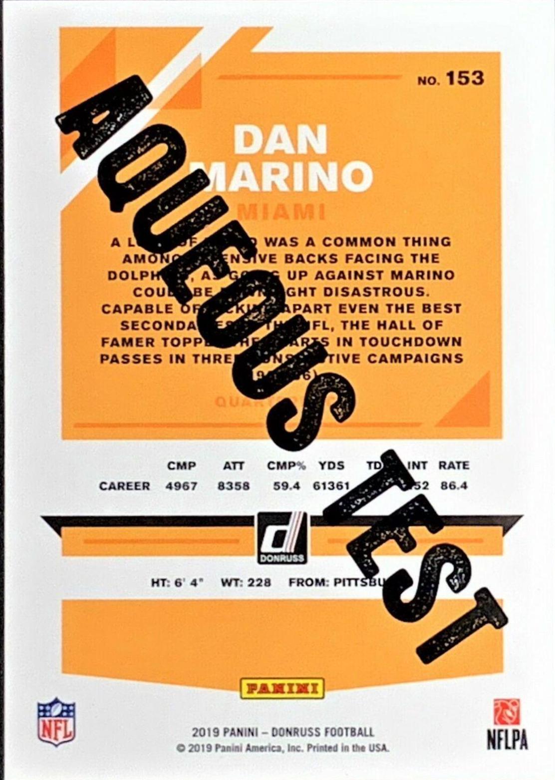 Dan Marino [Aqueous Test] #153