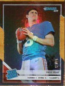 Daniel Jones [Silver Die Cut Press Proof] #304