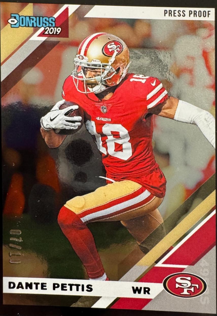 Dante Pettis [Black Press Proof] #225
