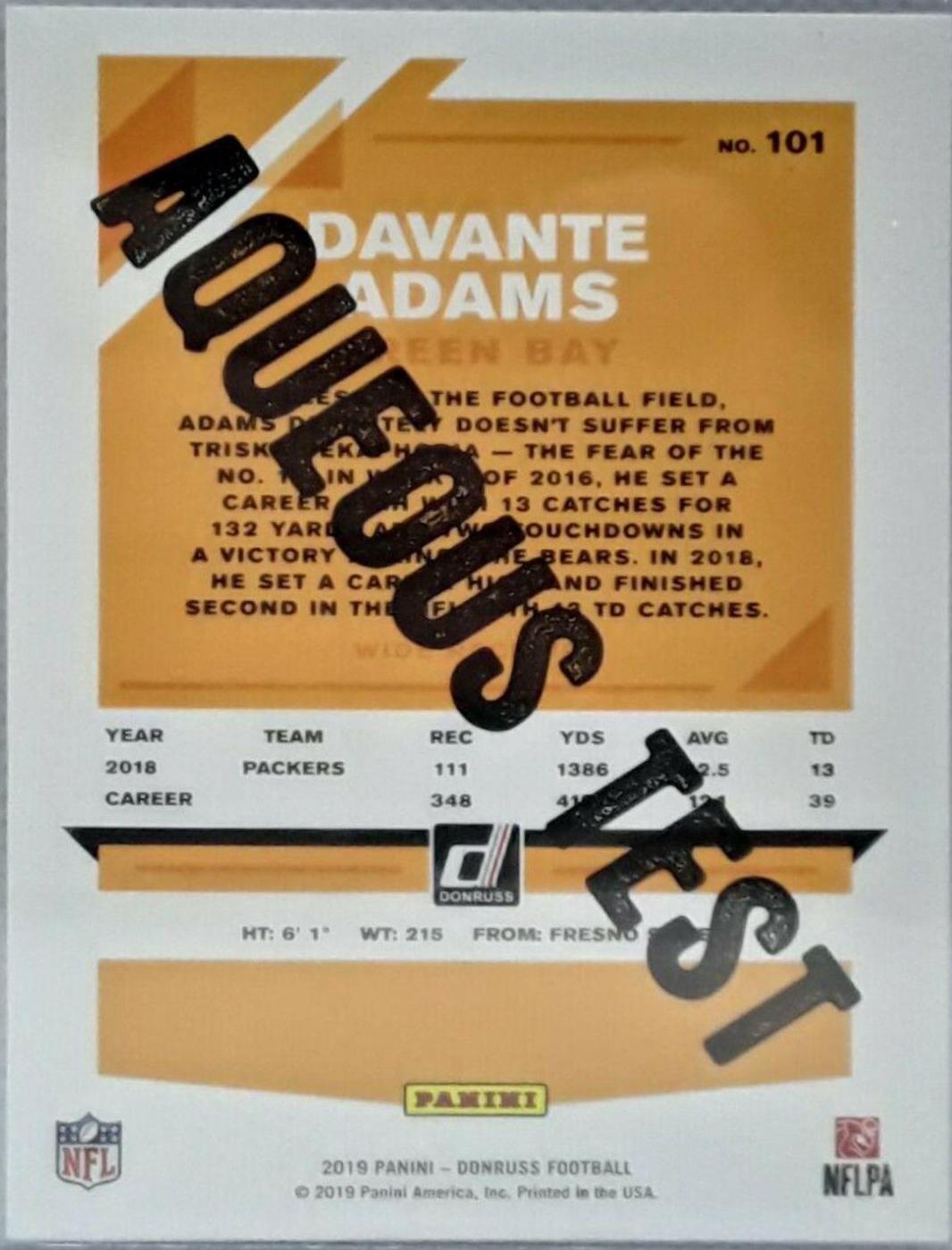 Davante Adams [Aqueous Test] #101