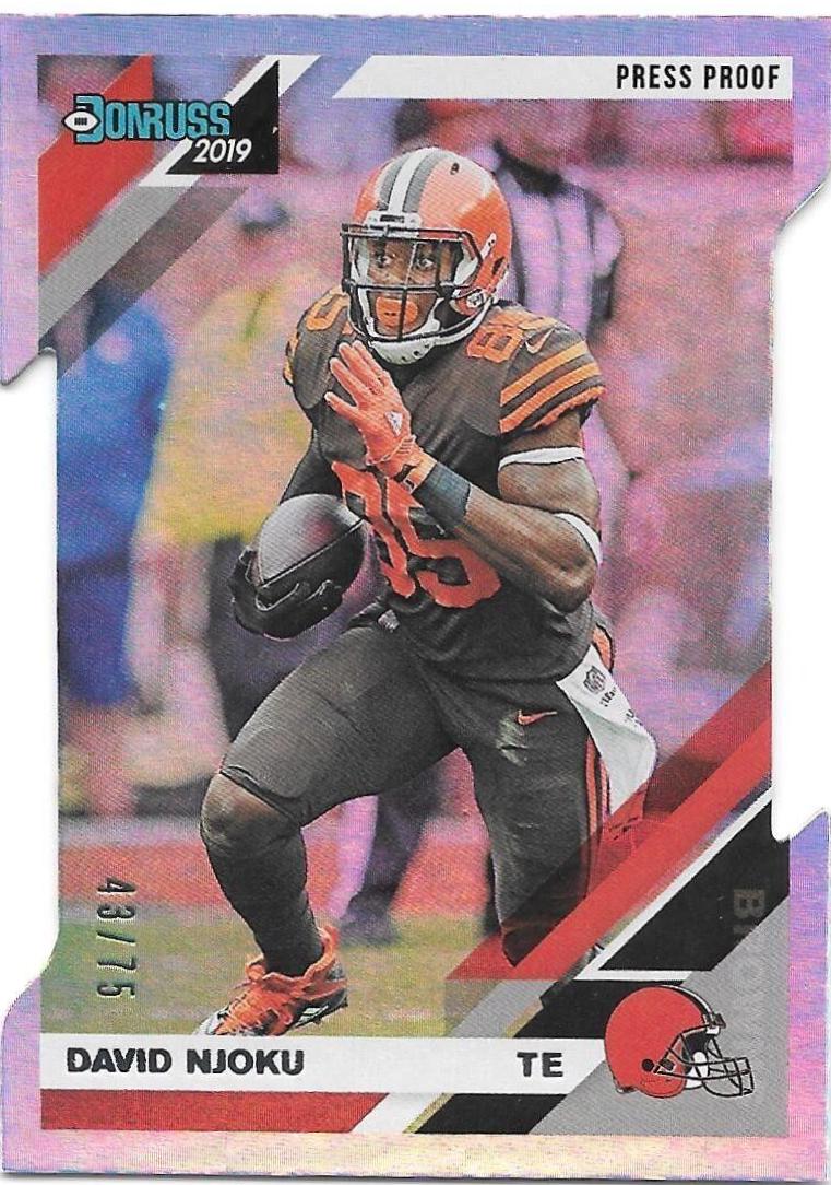 David Njoku [Silver Die Cut Press Proof] #69