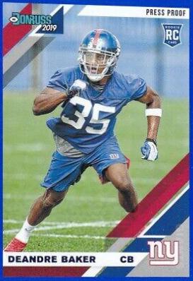 Deandre Baker [Blue Press Proof] #264