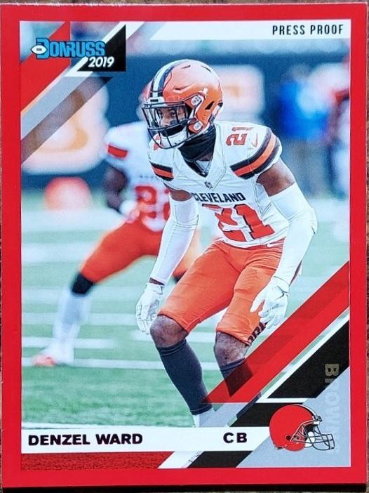 Denzel Ward [Red Press Proof] #70
