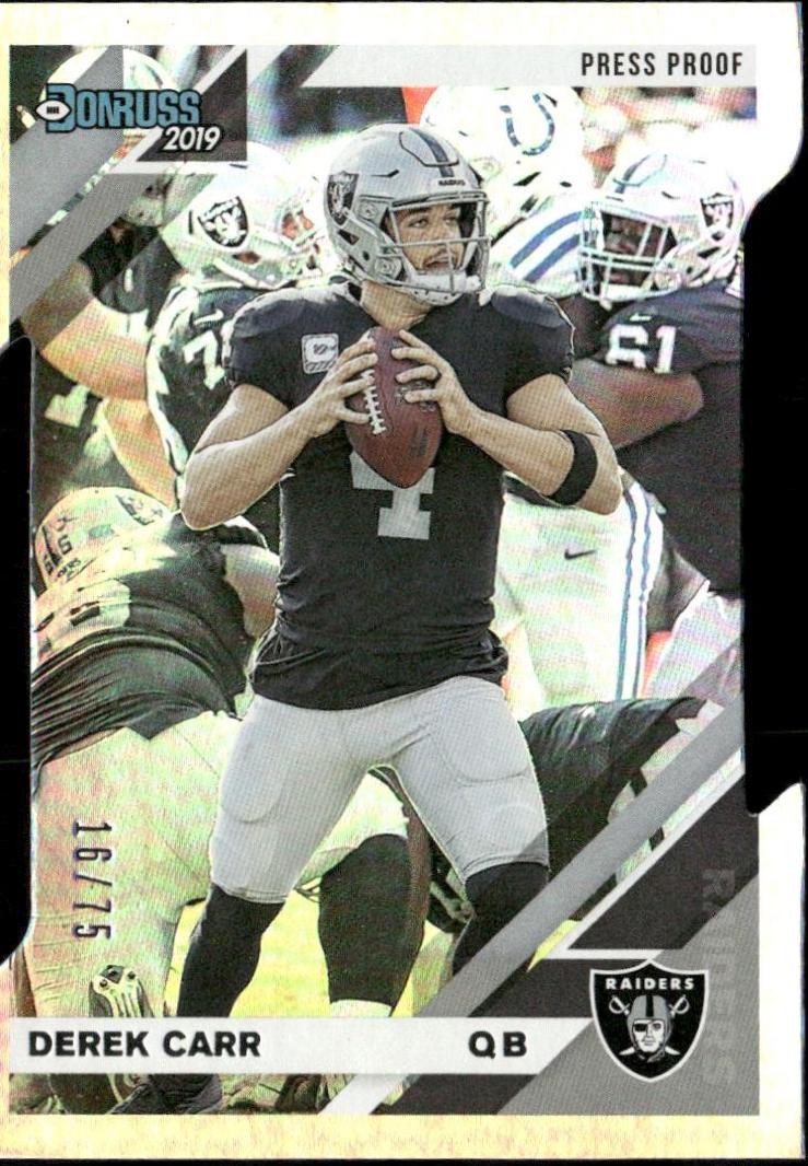 Derek Carr [Silver Die Cut Press Proof] #194