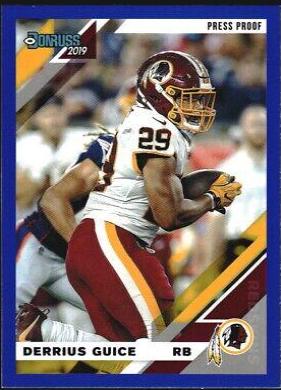 Derrius Guice [Blue Press Proof] #233