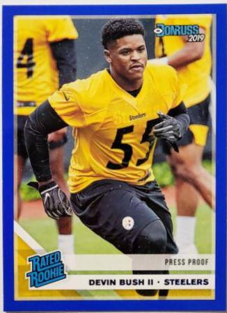 Devin Bush II [Blue Press Proof] #344