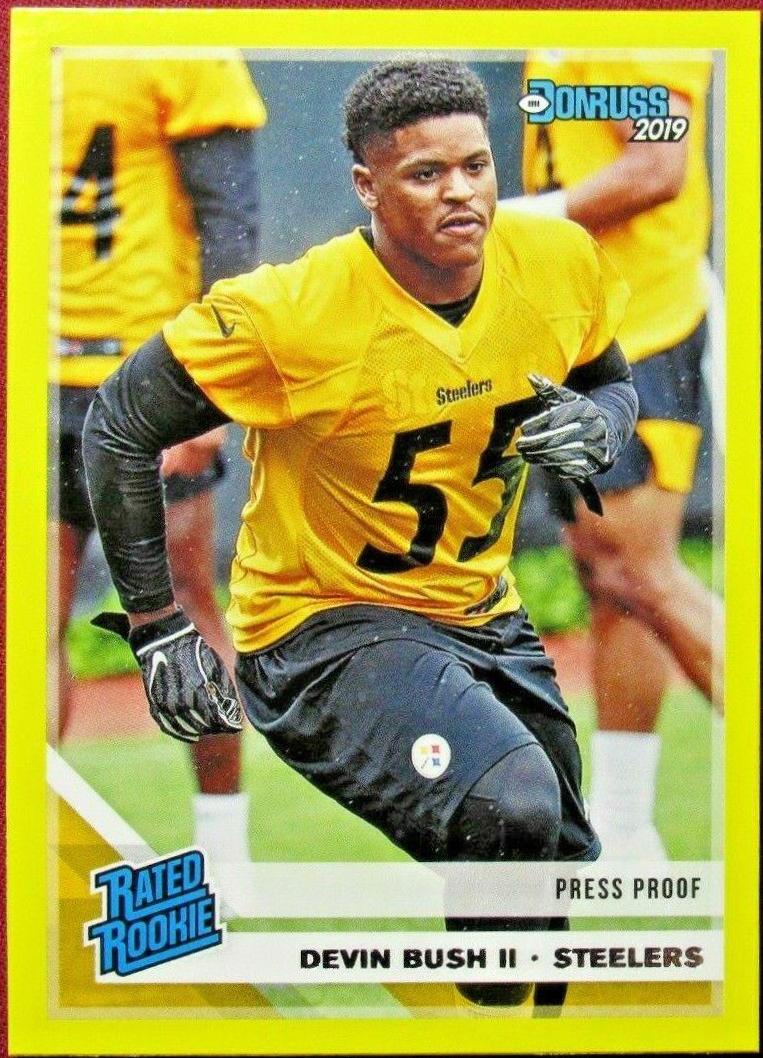 Devin Bush II [Yellow Press Proof] #344