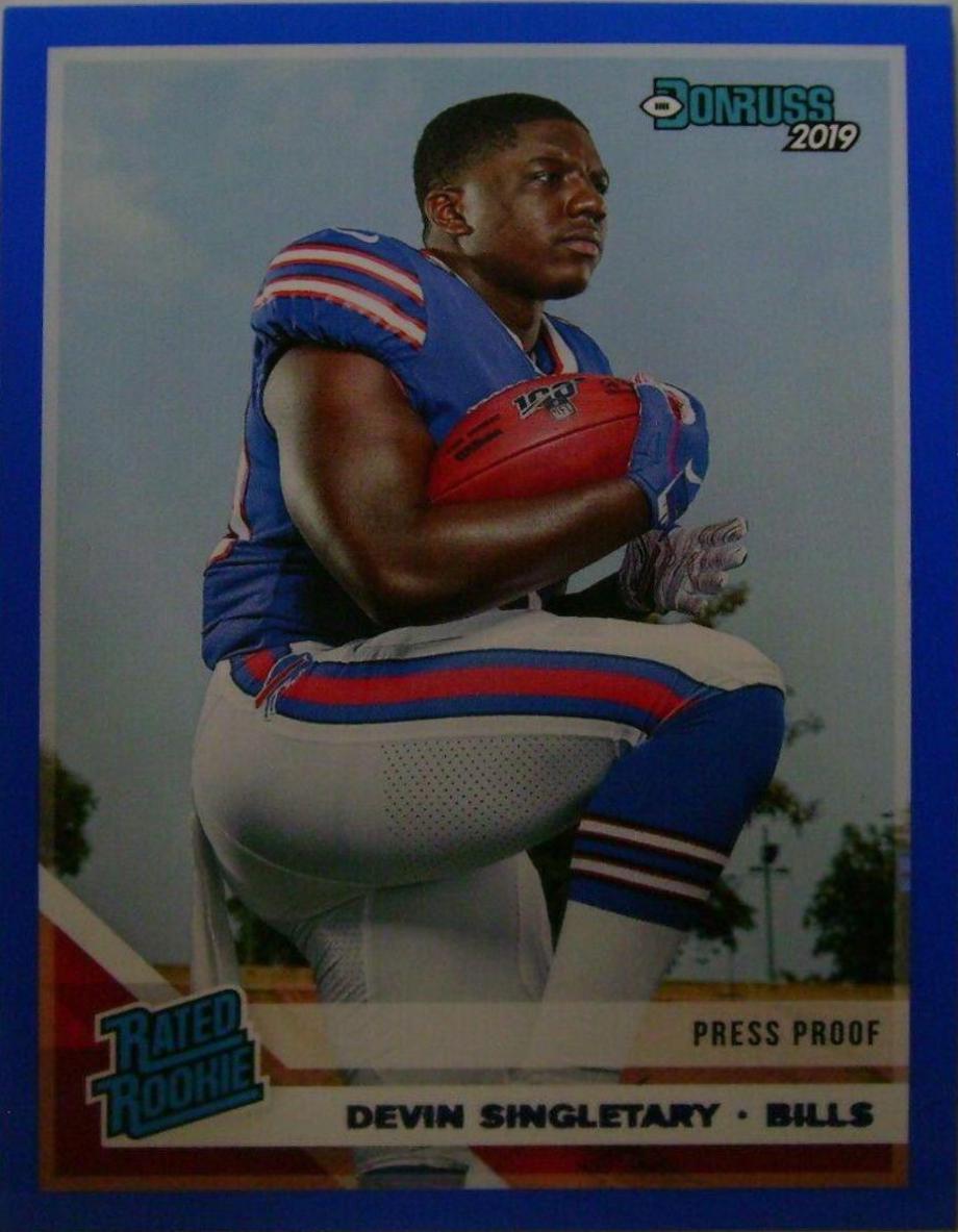 Devin Singletary [Blue Press Proof] #328