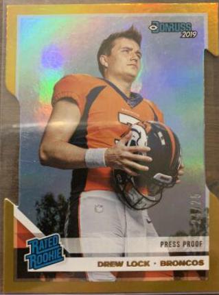 Drew Lock [Gold Die Cut Press Proof] #303